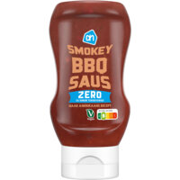 Een afbeelding van AH Smokey bbq saus zero