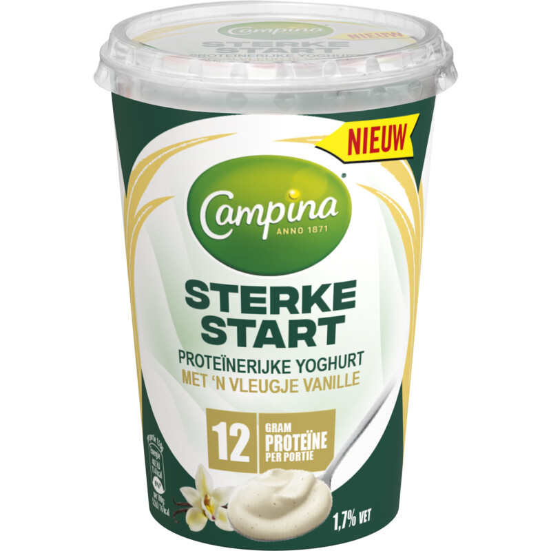 Een afbeelding van Campina Sterke start yoghurt vanille