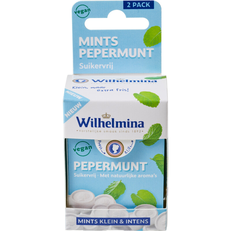 Wilhelmina Mints pepermunt suikervrij bestellen Albert Heijn