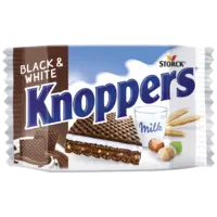 Knoppers Wafel black & white