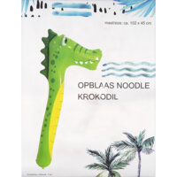 Een afbeelding van Opblaas noodle krokodil