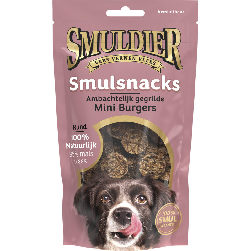 Een afbeelding van Smuldier Smulsnacks gegrilde mini burgers rund