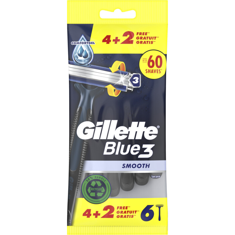 Een afbeelding van Gillette Blue3 smooth wegwerpmesjes