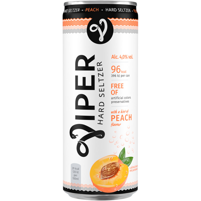 Een afbeelding van Viper Hard seltzer peach