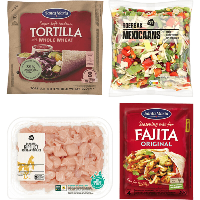 Een afbeelding van Santa Maria Fajita pakket  met kip 4 personen