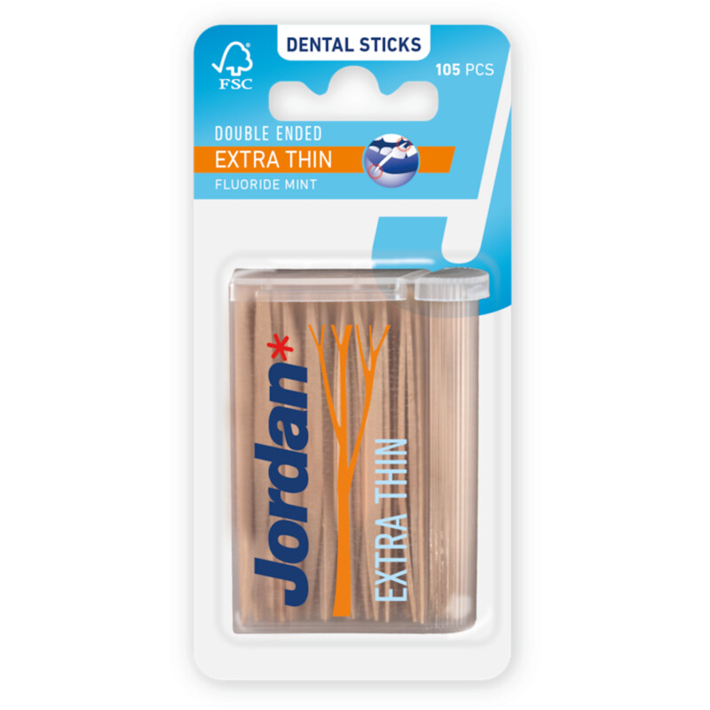 verrassing vrede Bediening mogelijk Jordan Dental sticks fluoride mint extra thin bestellen | Albert Heijn