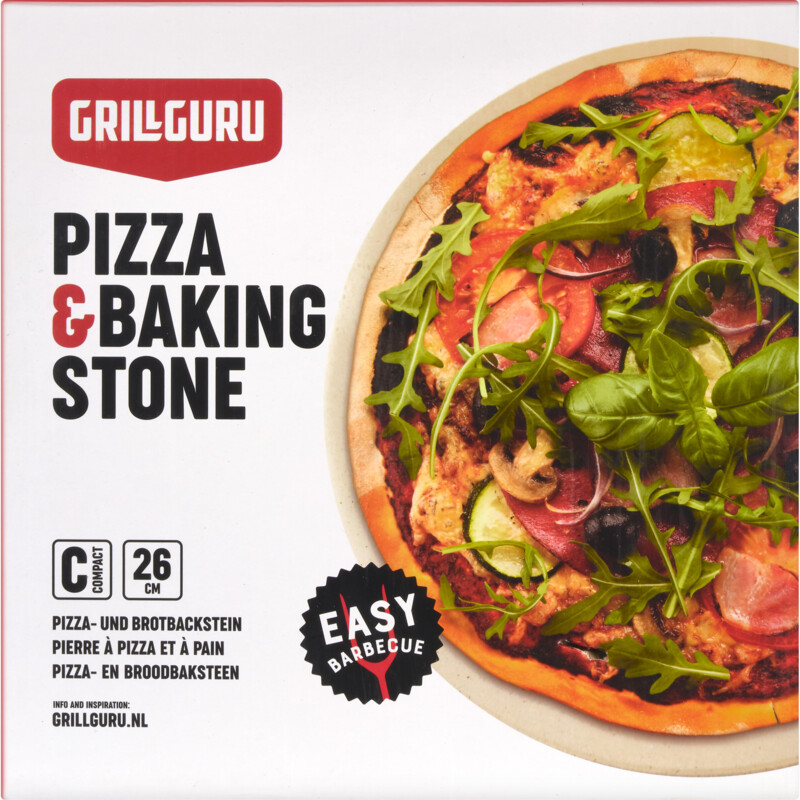Een afbeelding van Grill Guru Pizza stone 26cm