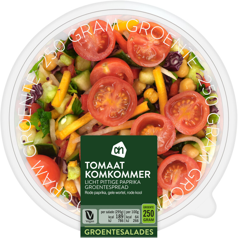 Een afbeelding van AH Groentesalades tomaat komkommer
