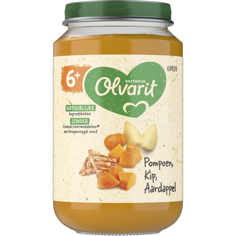 Een afbeelding van Olvarit Pompoen kip aardappel 6m+
