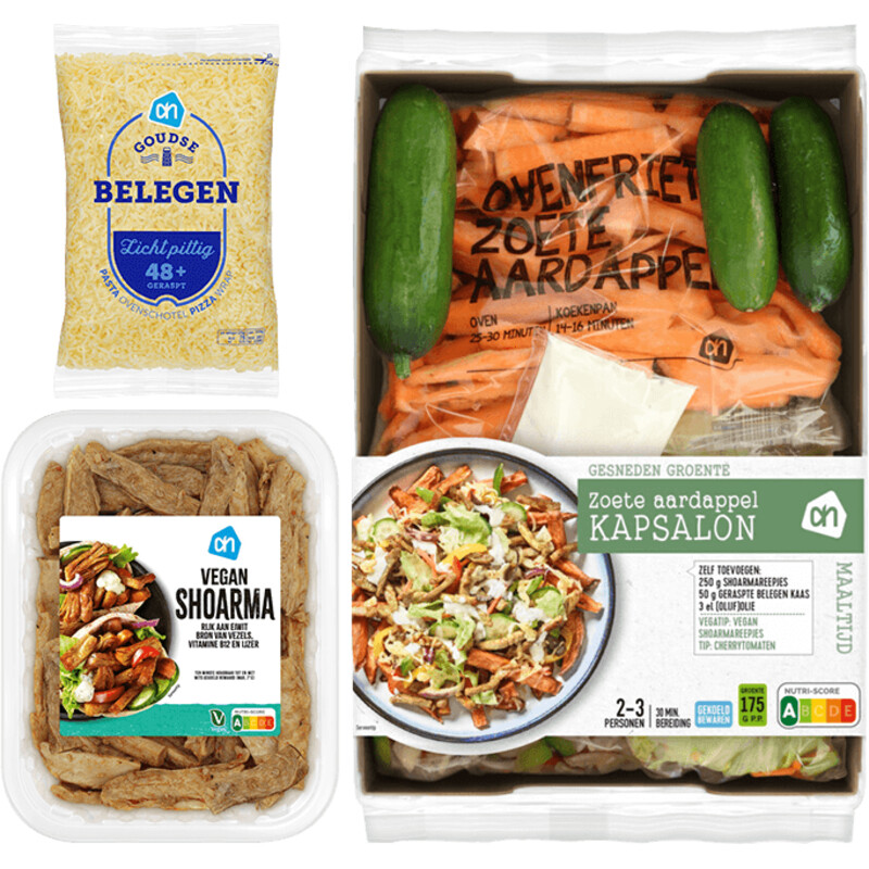 Een afbeelding van AH Zoete aardappel kapsalon verspakket