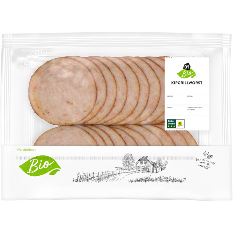 Een afbeelding van AH Biologisch Kipgrillworst