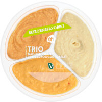 Een afbeelding van AH Hummus trio