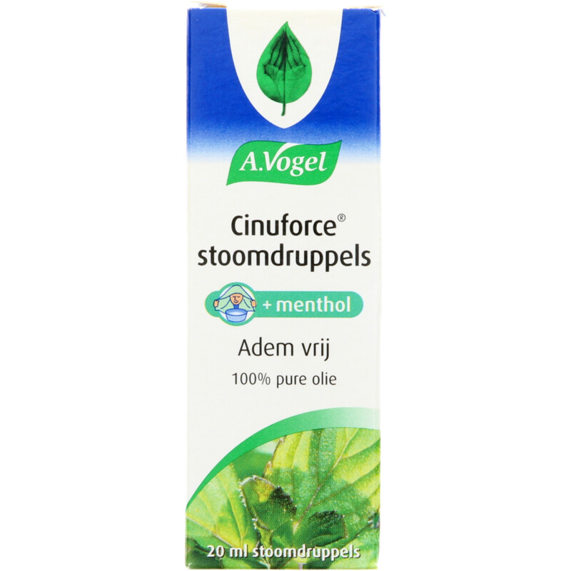 Een afbeelding van A.Vogel Cinuforce stoomdruppels vrijer ademen