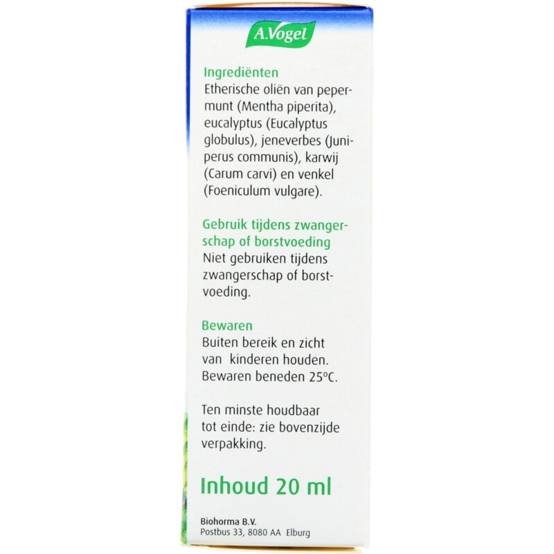 Een afbeelding van A.Vogel Cinuforce stoomdruppels vrijer ademen