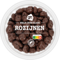 Een afbeelding van AH Melk chocolade rozijnen