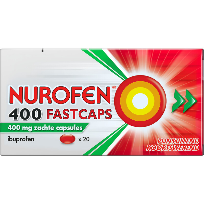 Een afbeelding van Nurofen Fastcaps 400mg zachte capsules