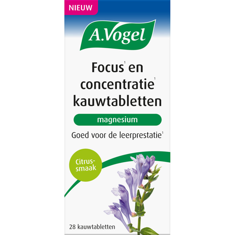Een afbeelding van A.Vogel Focus en concentratie kauwtabletten