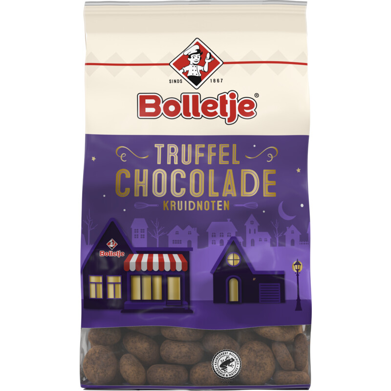 Een afbeelding van Bolletje Kruidnoten truffel chocolade