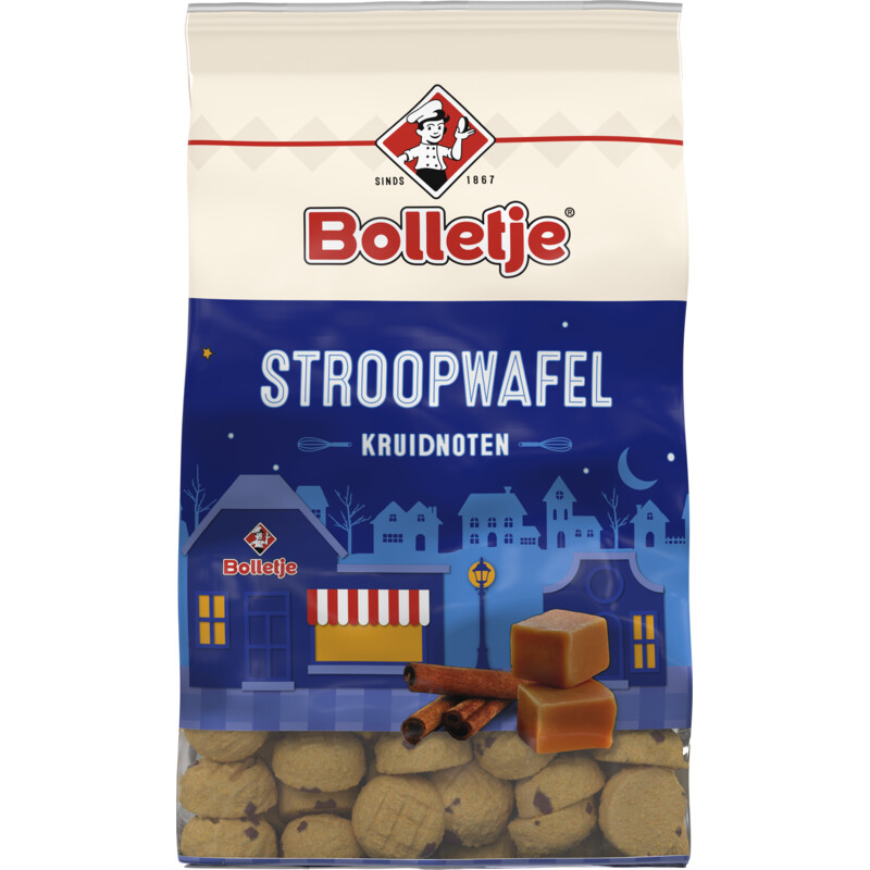 Een afbeelding van Bolletje Kruidnoten stroopwafel
