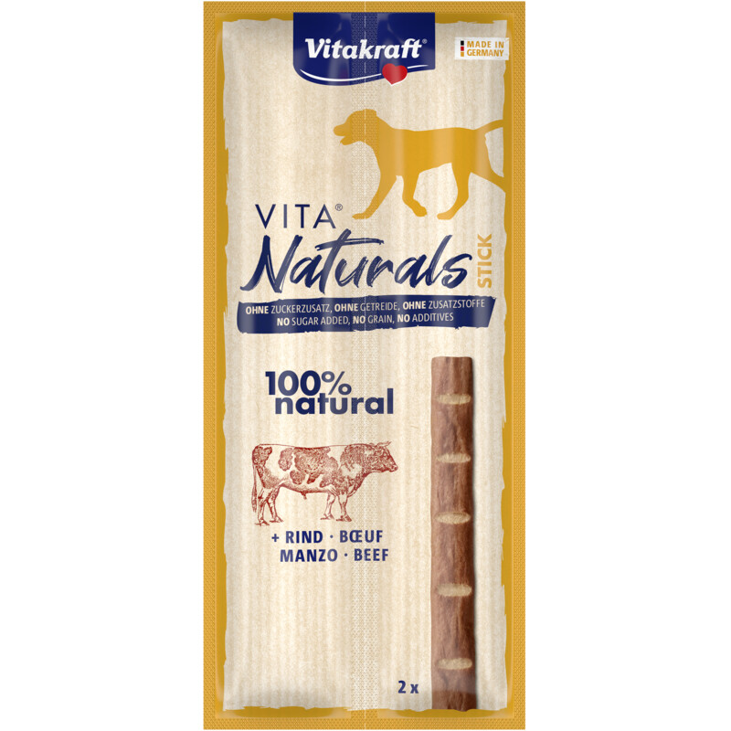 Een afbeelding van Vitakraft Vita naturals dog stick rund