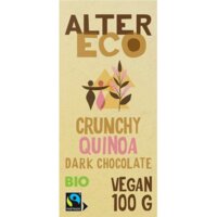 Een afbeelding van Alter Eco Crunchy quinoa dark chocolate vegan