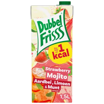 pdp-image-DubbelFrisss Strawberry mojito aardbei, limoen & munt
