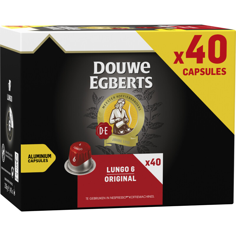 Een afbeelding van Douwe Egberts Lungo original capsules