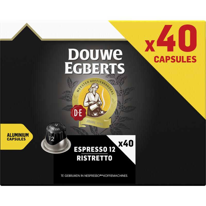 Een afbeelding van Douwe Egberts Espresso ristretto capsules
