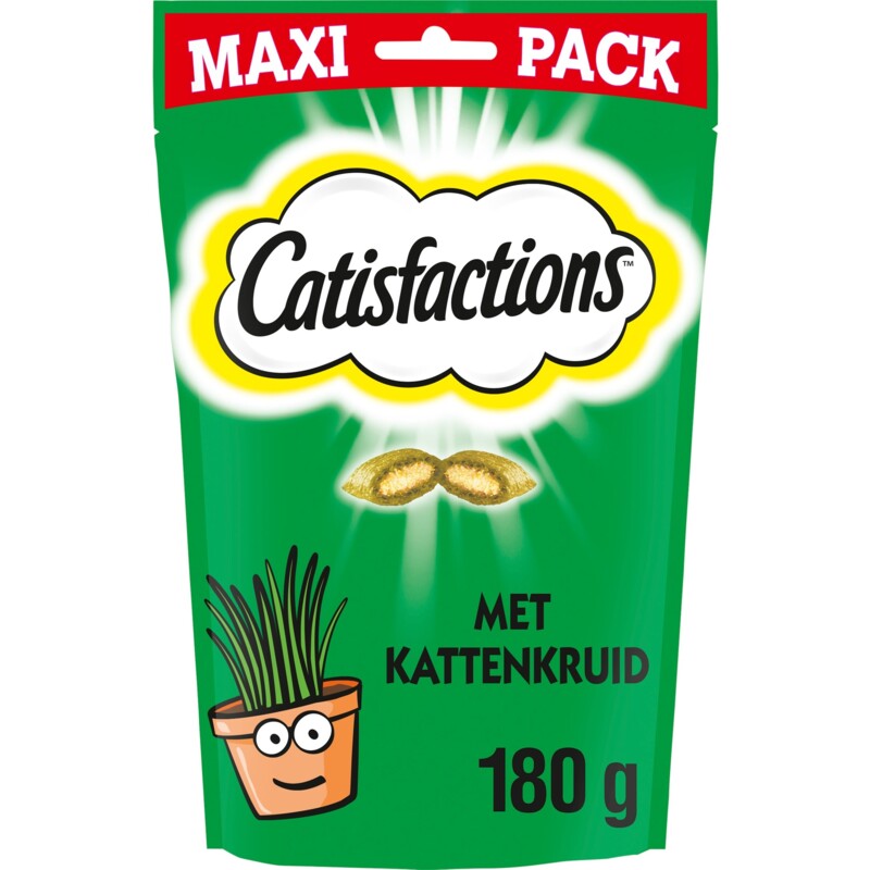 Een afbeelding van Catisfactions Kattensnack kattenkruid maxi pack