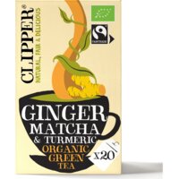 Een afbeelding van Clipper Ginger matcha turmeric organic green tea