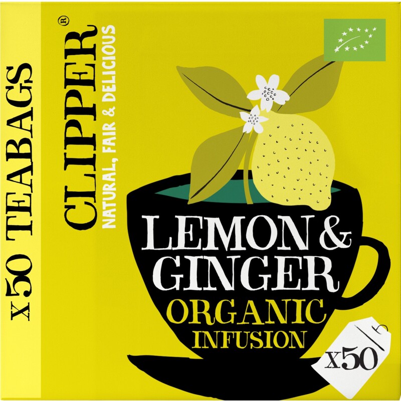 Een afbeelding van Clipper Lemon & ginger organic infusion