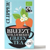 Een afbeelding van Clipper Breezy strawberry green tea