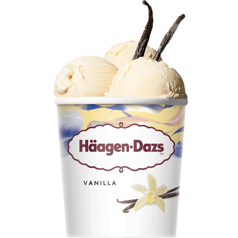 Een afbeelding van Häagen-Dazs Vanilla ijs