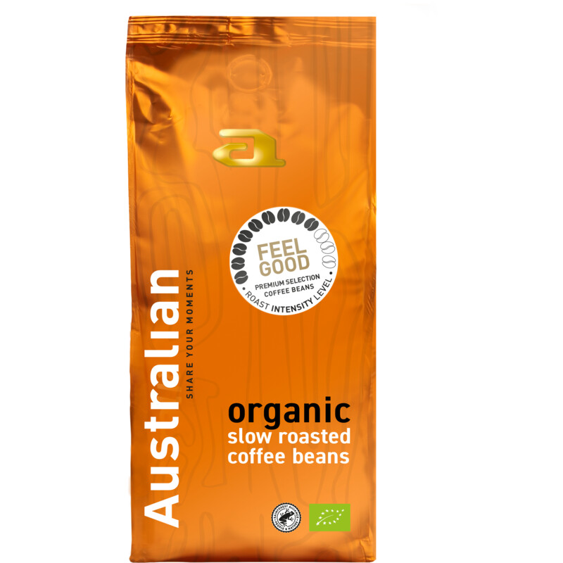 Een afbeelding van Australian Organic feelgood koffiebonen