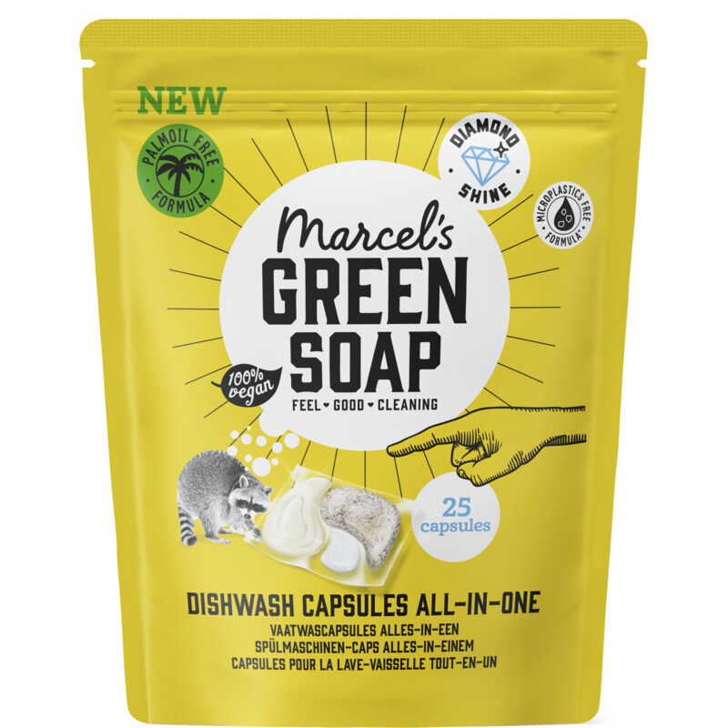 Een afbeelding van Marcel's Green Soap Vaatwas capsules all-in-one