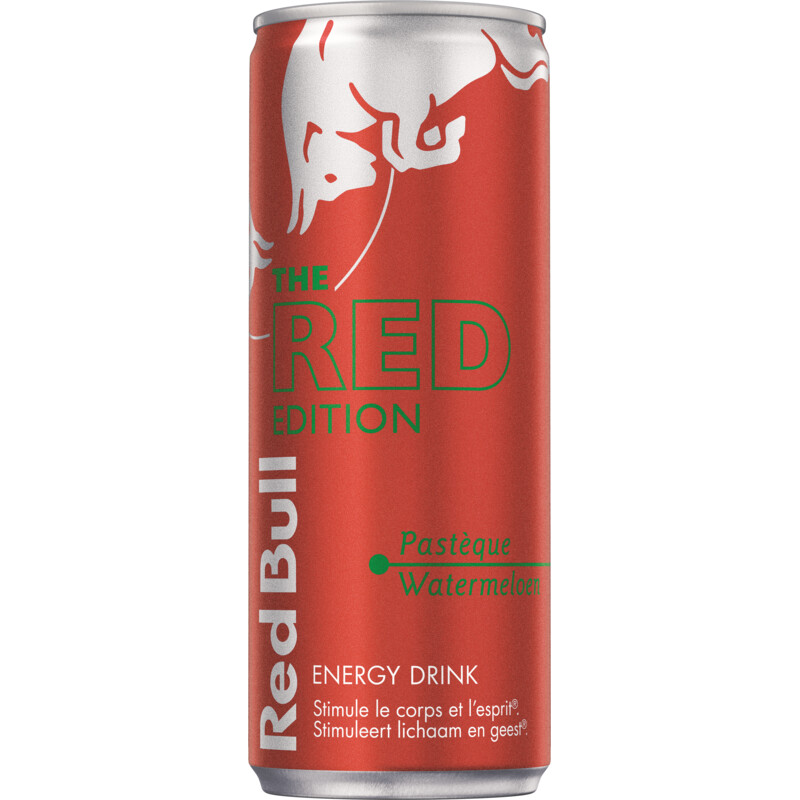 Een afbeelding van Red Bull Red edition watermelon bel