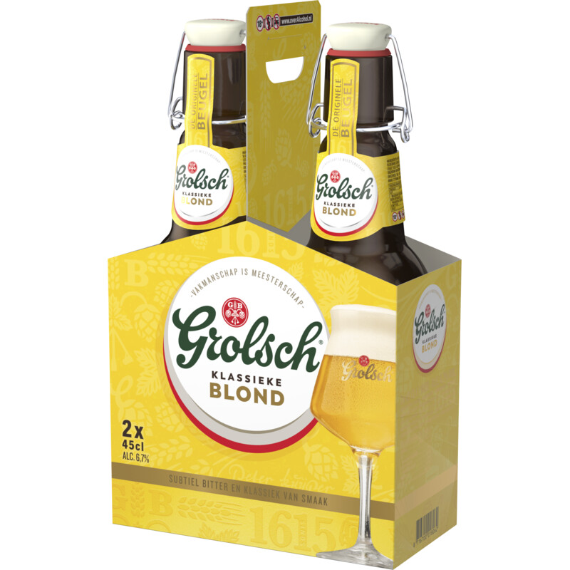Een afbeelding van Grolsch Blond 2-pack