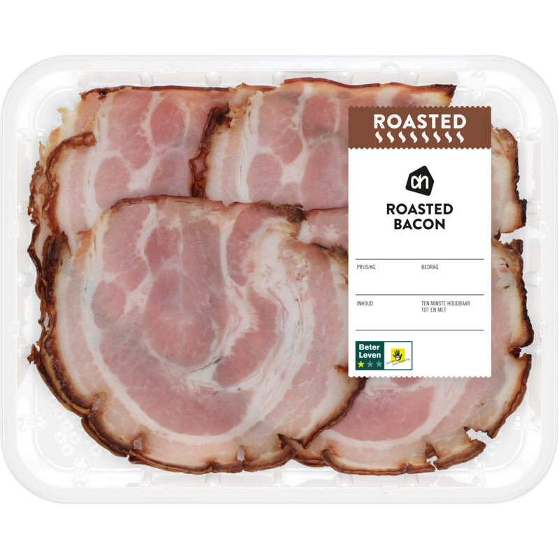 Een afbeelding van AH Roasted bacon