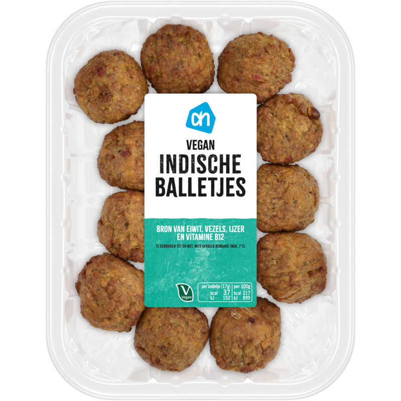 Een afbeelding van AH Vegan Indische balletjes