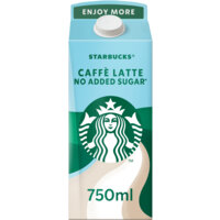 Een afbeelding van Starbucks Caffe latte no added sugar