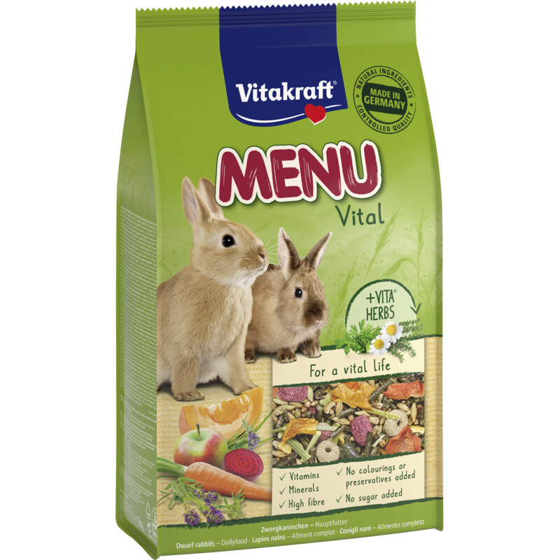 Een afbeelding van Vitakraft Menu vital dwergkonijnen