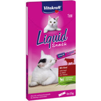 Een afbeelding van Vitakraft Liquid Snack rund & kattengras 6 st