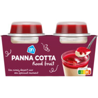 Een afbeelding van AH Panna cotta rood fruit