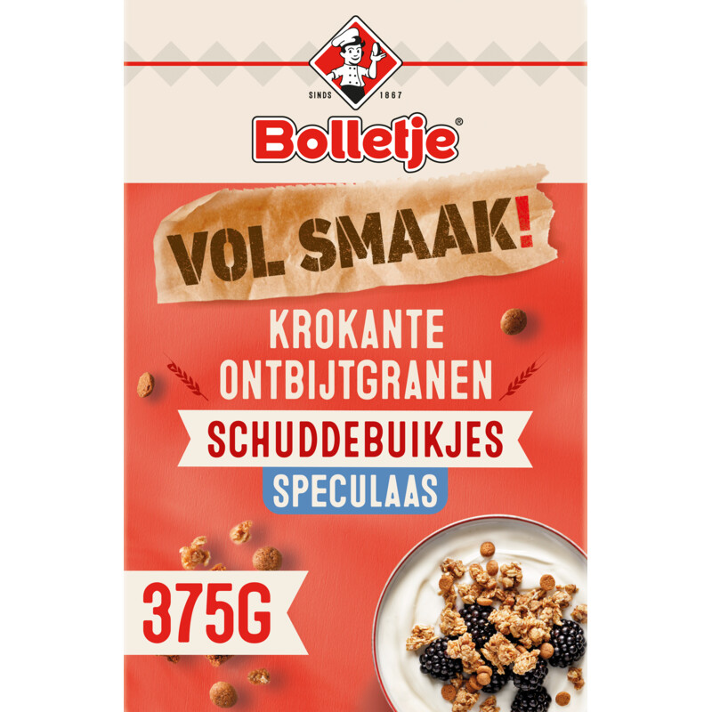 Een afbeelding van Bolletje Vol smaak ontbijtgranen schuddebuikjes