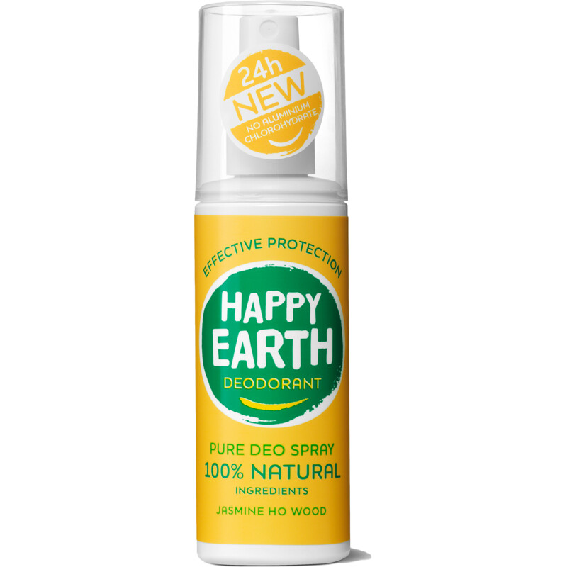 Een afbeelding van Happy Earth Deodorant spray jasmine ho wood