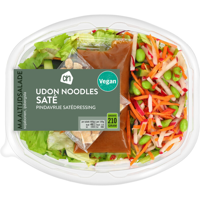 AH Maaltijdsalade udon noodles saté reserveren Albert Heijn