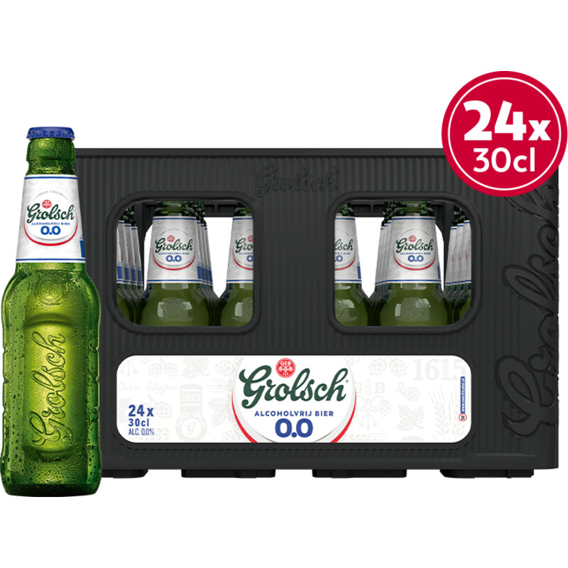 Een afbeelding van Grolsch Premium pilsner alcoholvrij bier krat