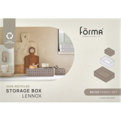 pdp-image-Forma Storage box set lennox donkergroen beige