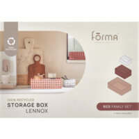 Afbeelding van Forma Storage box set lennox vintage roze