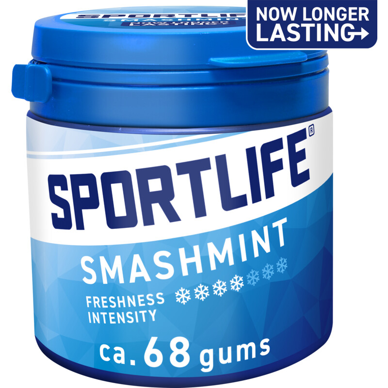 Een afbeelding van Sportlife Smashmint sugar free gums